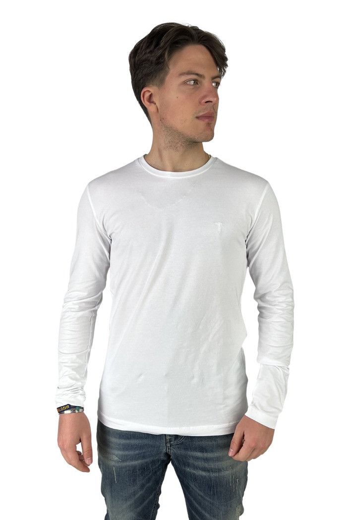 Farfetch Abbigliamento Top e t-shirt T-shirt T-shirt a maniche lunghe Viola T-shirt a maniche lunghe con stampa 