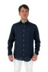 Lumberjack camicia colletto francese in cotone e lino cm80846-014
