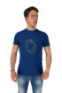 Trussardi t-shirt in jersey di cotone stretch con stampa logo tru1mts01