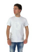 Trussardi t-shirt in jersey di cotone stretch con stampa logo tru1mts01
