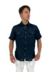 Guy camicia mezza manica in lino custom906-1211 m46274